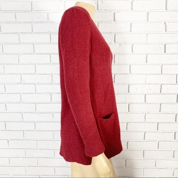 J.Crew Women’s V-neck front-pocket tunic sweater - Picture 7 of 9